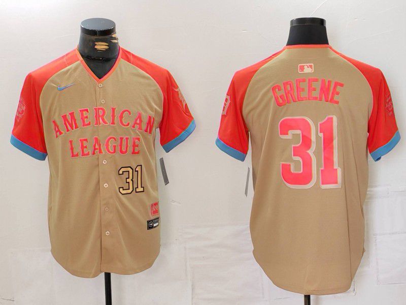 Men Detroit Tigers #31 Greene Brown All star 2024 Nike MLB Jersey style 2